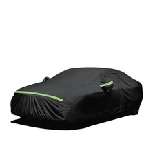 Sedan Car Cover Waterproof All Weather 1 Fit Sedan Length 177-194 inch Black