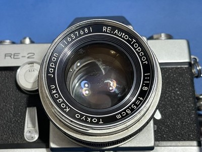 ✨希少✨ TOPCON RE-2 Topcon RE-2 35mm Film Camera w/ Auto-Topcor 58mm f/1.8 Lens