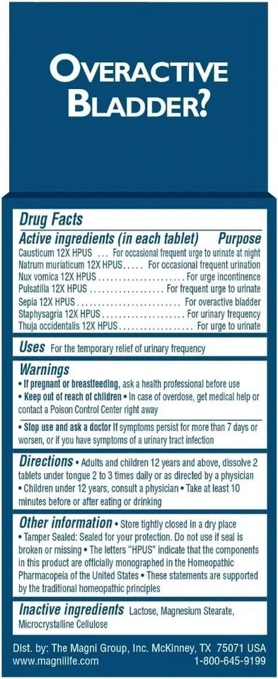 Bladder Relief Fast Acting Relief for Overactive Bladder Helps Reduce ...
