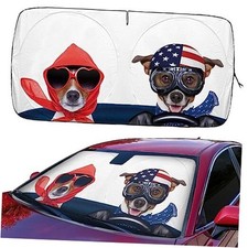 Car Sun Shade for Windshield Cute, Car Front Window Shades Funny Windshield