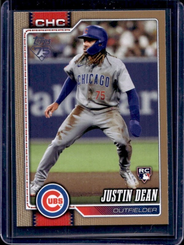 2026 Topps Justin Dean RC Gold Rookie #/2026 Cubs
