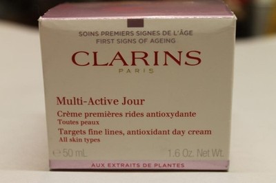 Clarins Paris Multi-Active Jour Day Cream 1.6 Oz Anti-Aging Skin NEW #C