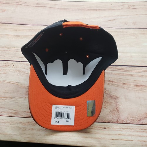 Anaheim Ducks Hat Cap Mens Strap Back Black Orange Hockey NHL Logo Reebok - Picture 6 of 9