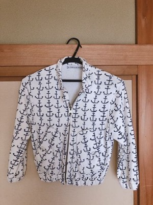 Peter Jensen for RAY BEAMS Marine Pattern Hoodie Size S