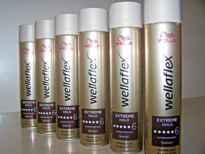    6 x 250 ml Wella Wellaflex Extreme Hold Haarlack Stärke 6   