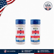 Ethically Mined Real Sea Salt, Unrefined and Gluten-Free, 10oz Shaker 2-Pack