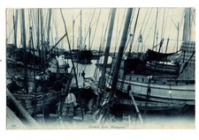 Singapore. Chinese Junk. Fishing Boats.