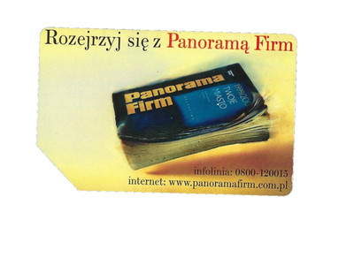Telefonkarte (Polen) Panorama Firm Werbung