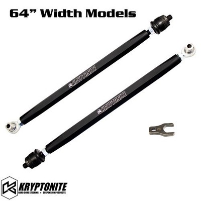 Kryptonite 17-23 Can-Am Maverick X3 Death Grip Tie Rods Assembly Kit - 64'' Wide
