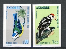 DP-5 Andorre N° 232a + 233a ** NON DENTELE à 10 % de la cote.   A saisir !!!