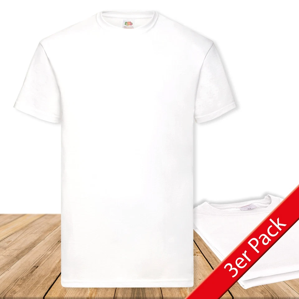 3er, 5er, 10er Pack Fruit of the Loom Valueweight T Mehrpack Herren T-Shirt - Bild 1 von 1