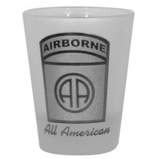 ARMY 82D AIRBORNE SHOT GLASS