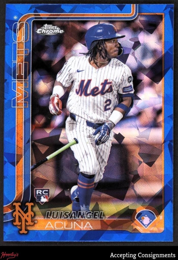 2025 Topps Chrome Sapphire #56 Luisangel Acuna RC ROOKIE Mets
