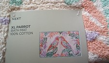 NEW Next XL Parrot Bath Mat 100% Cotton 60x90cm