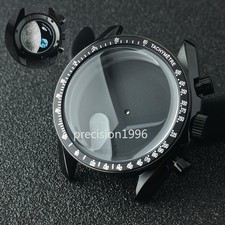 39.7mm Black 316L Steel Watch Case for VK63 / VK64 Omega Speedmaster Chronograph