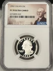 1992-S 25c Washington 90% Silver Quarter NGC PF70 PR70 UCAM PROOF US Coin