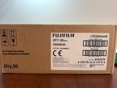 Fujifilm 16008030 Ultrium LTO Ultrium5 Cartridge 1.5TB - 20 Pack | NEW SEALED