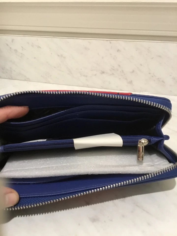 Cartera sin asas Loungefly X Spider-Man gris con cremallera Marvel Comics roja nueva Foto 4 de 4