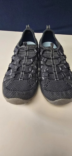 Skechers Damen 9 Navy Reggae Fest Neap Webbing Knit Outdoor Schuhe Atmungsaktiv - Bild 7 von 10