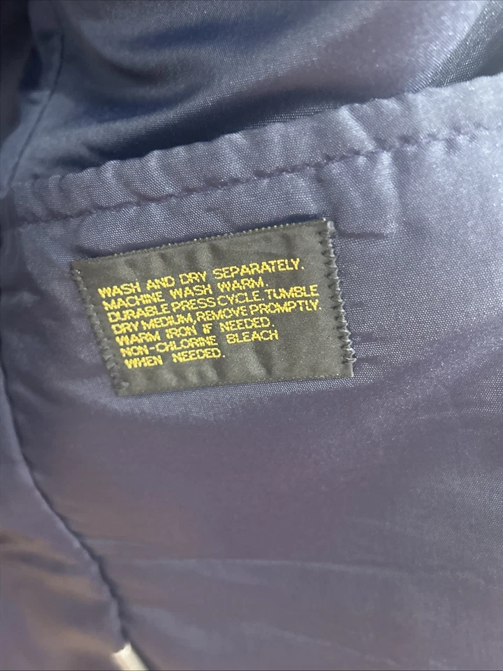 Blazer Abrigo Deportivo Chaqueta De Colección Haggar 42S Azul Marino Dorado Botón Lavable Para Hombre Foto 4 de 4