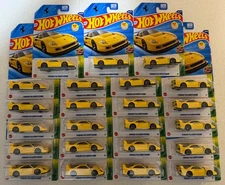 2025 Hot Wheels Ferrari F40 Competizione Yellow LOT OF 24