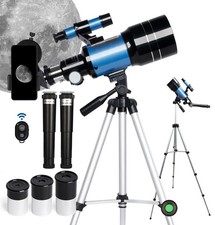 300mm Astronomical Telescope 150X with Phone Adapter Barlow Lens for Kids Gift