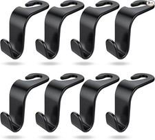 8-pack Car Seat Back Hook Organizer Interior Storage Hanger For Purses Coats Um