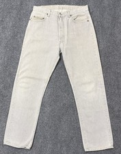 Vintage 80's Levi's 501 Jeans Men  s Light Gray Button Fly 36x32 33x31 