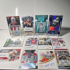 Topps Panini Bowman Press Pass NFL Autographed Rookie Jersey Patch Card Lot 12