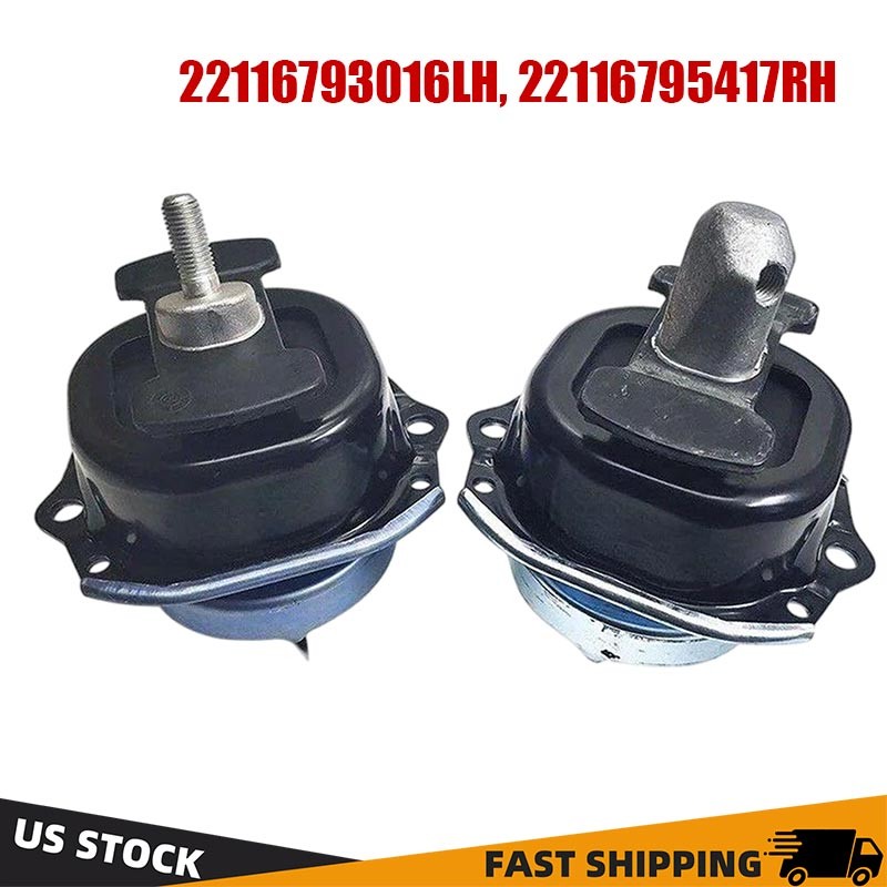 For BMW X5 X6 E70 E71 E72 3.0d 3.0sd M57 D30 Left+Right Engine Motor Mount
