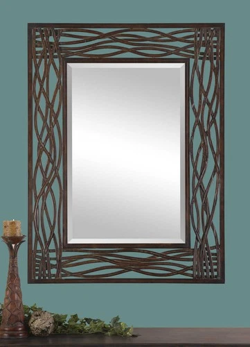Uttermost 13707 Brown Dorigrass Mirror - Picture 1 of 2