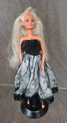 Vintage Sindy Puppe Faerie Glen Wear Kleid gelber Mantel 1988 Hasbro blond Glitzer