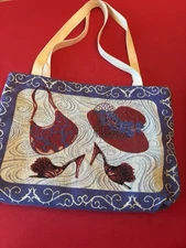 Red Hat Society Purse Tote Shopping Bag  Ladies