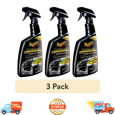 Meguiar's Gold Class High Gloss Premium Quik Detailer - 24 Oz Spray, G7624 - 3PK