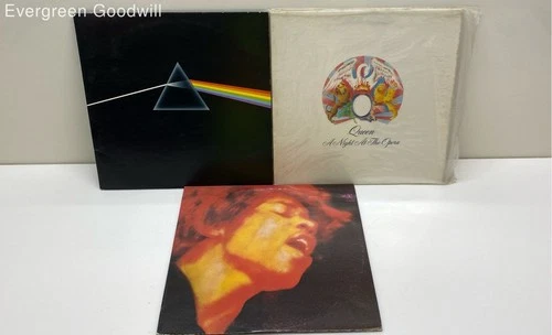Pink Floyd Jimi Hendrix Queen Lot of 3 Vinyl LP Records Dark Side of the Moon
