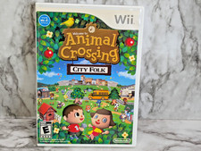 Wii Animal Crossing City Folk Nintendo Complete With Manual Clean