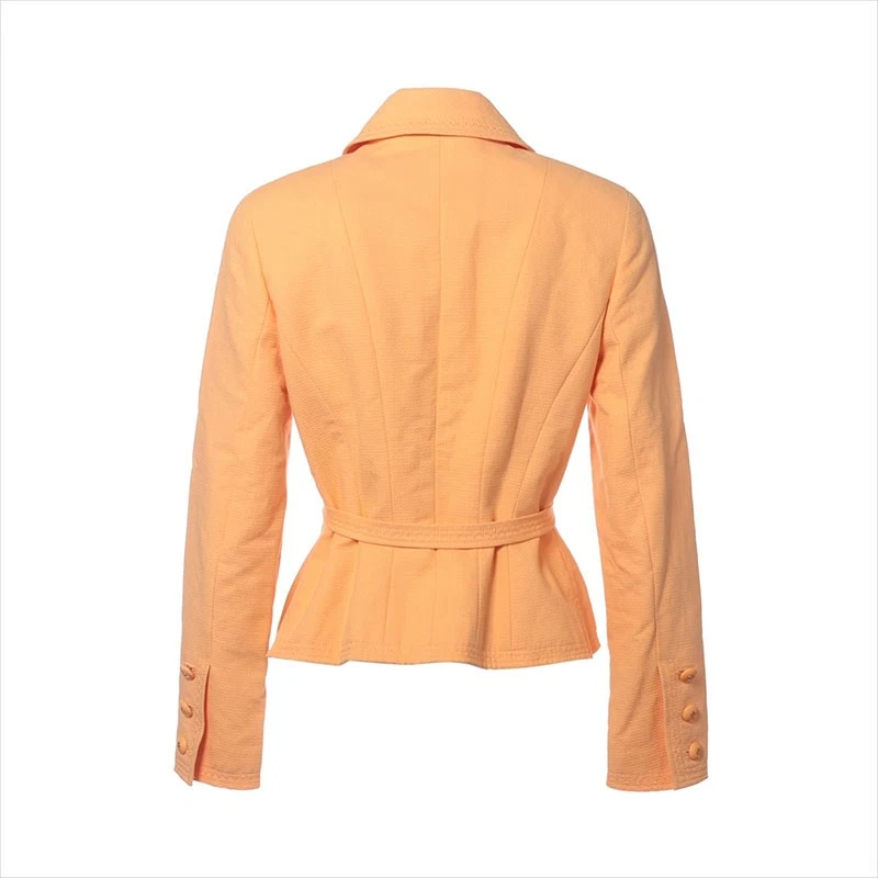 Giacca CHANEL COCO con bottoni taglia:36 giacca arancione WS10392