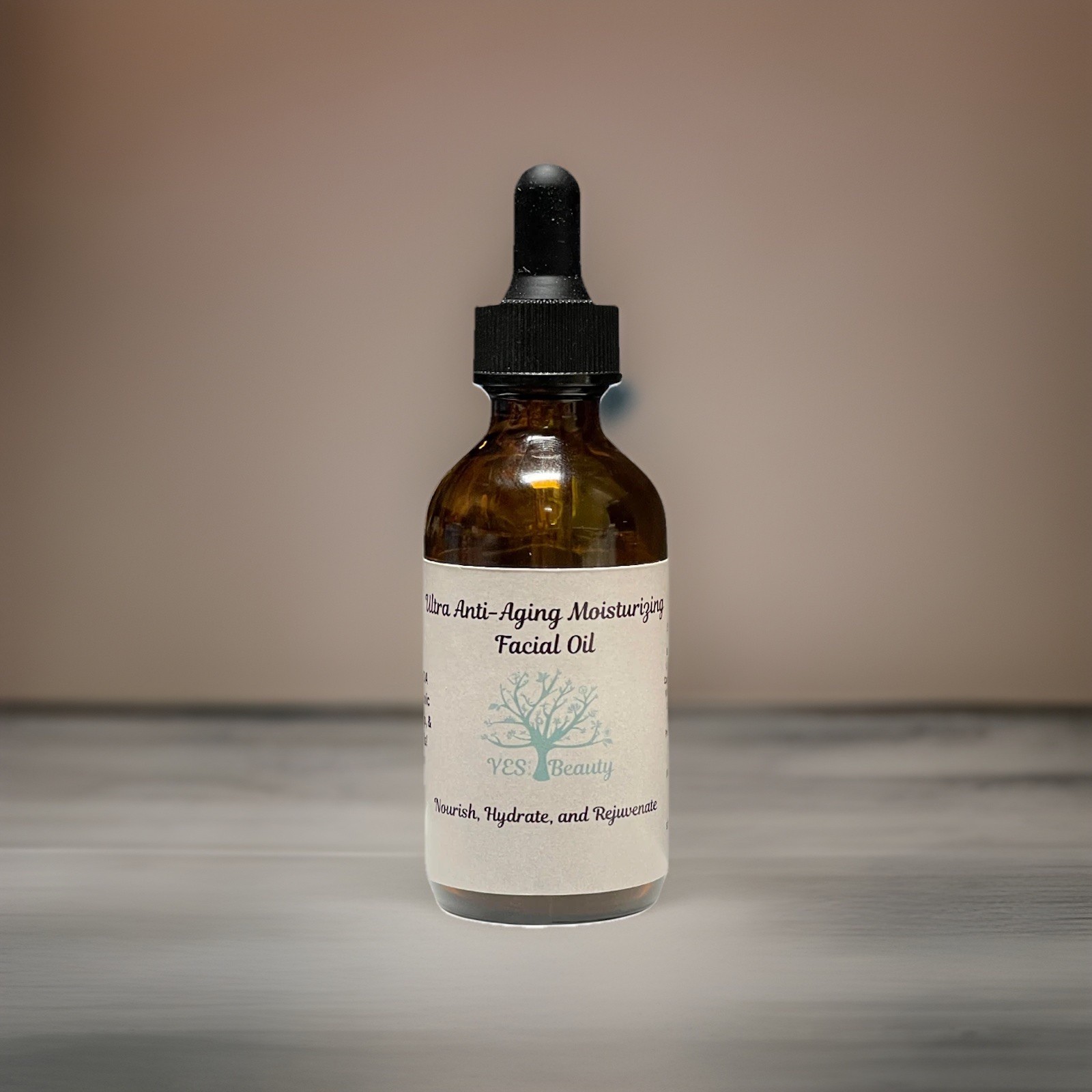 Facial Oil Anti-Aging Moisturizing w/Organic Rosehip, Jojoba, Sunflower Oils