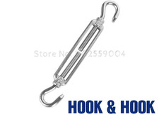 Turnbuckle Wire Tensioner Strainer Stainless Steel Hook and Rope Cable Tensioner