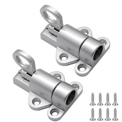 2 Packs Self Closing Latch Spring Door Lock, Resilient Bolt Latch Security Au...
