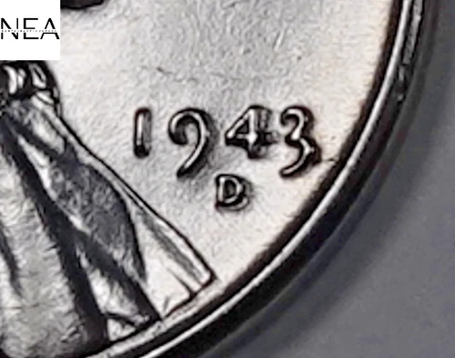 1943-D/D Steel Lincoln Wheat Penny Cent RPM+RPD Error ~ Gem BU ~ ZW406