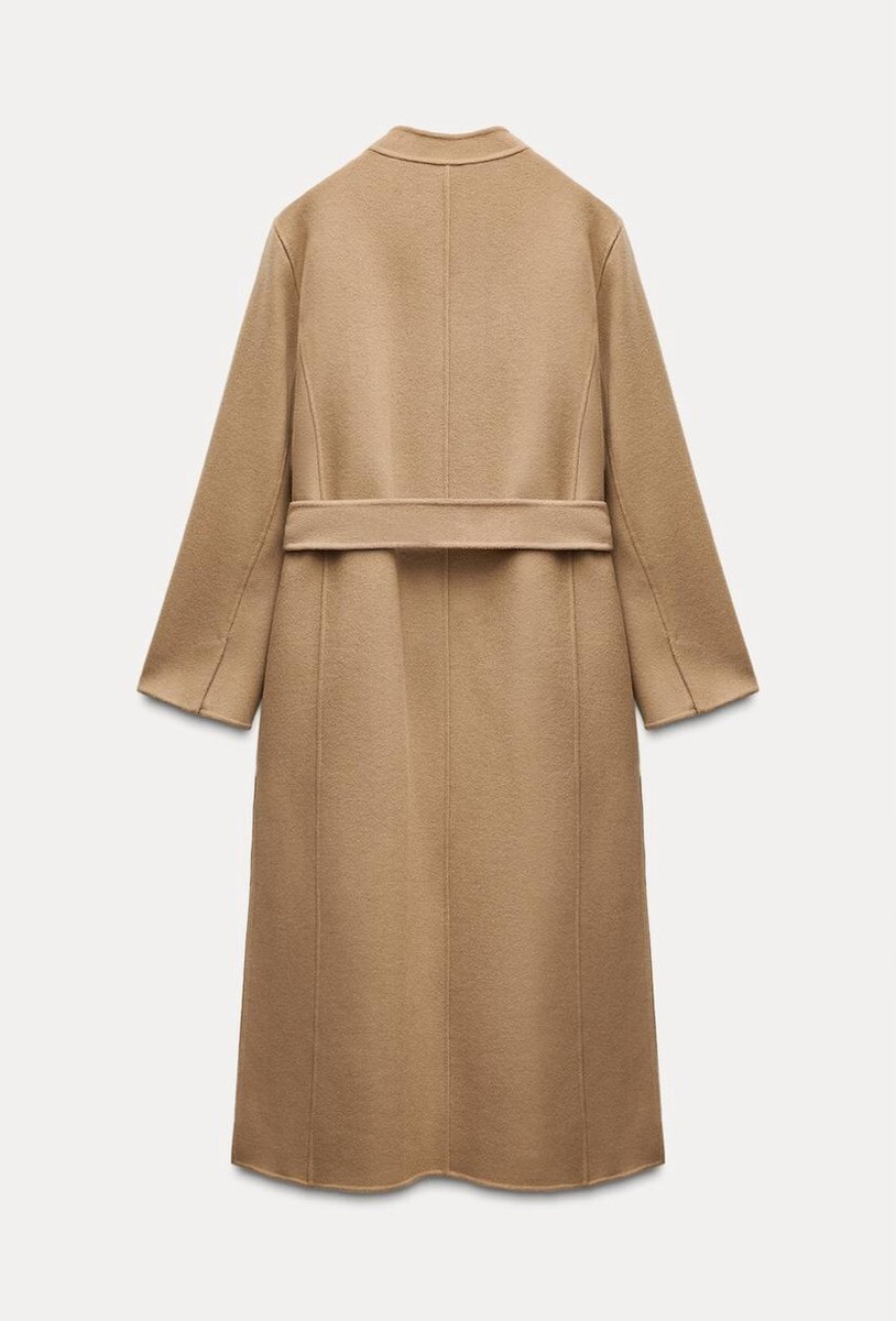ZARA ZW COLLECTION 100% WOOL COAT CAMEL NEW FW24/25 SIZES