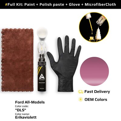 Touch up Paint for Ford Code: DLS Erikaviolett Fast Drying Scratch Repair