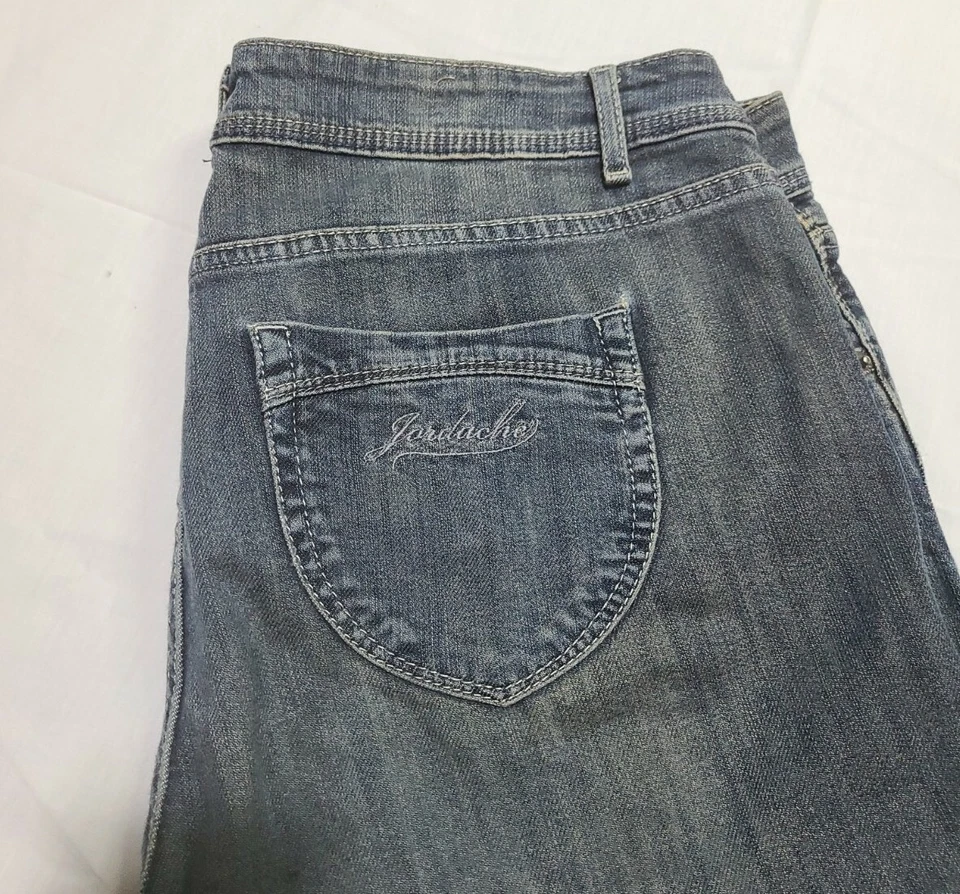 Женские вареные джинсы Jordache • размер 14 • Bootcut Blue  - Изображение 2 из 4