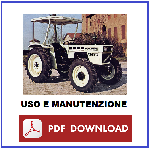 Lamborghini R603 603 DT Manuale uso manutenzione Libretto Istruzioni  trattore