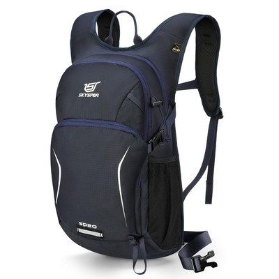 Hiking Backpack 20L Navyblue Small Ergonomical Design Breathable Day Pack