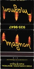 Montreal Quebec Canada Magnan Vintage Matchbook Cover
