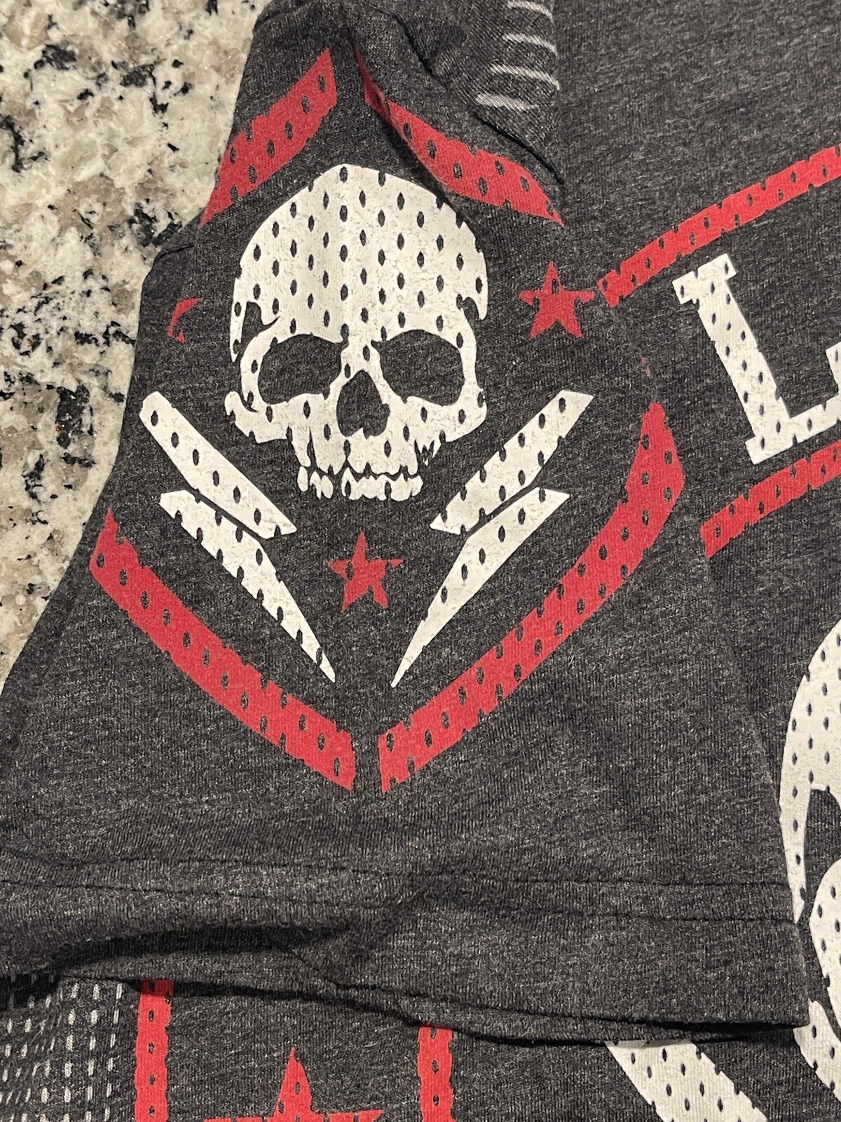 Affliction Performance Hydrocore Black Skull Grap… - image 5