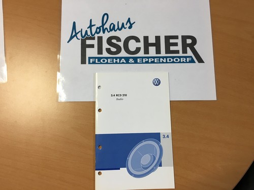 Bedienungsanleitung VW Radio RCD210 05.2008 291.556.R21.00