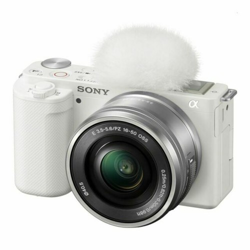 Sony Alpha ZV-E10 24.2MP Mirrorless Camera - White (E PZ 16-50mm f/3.5-5.6 OSS)